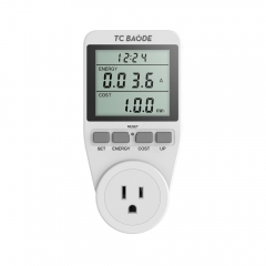 Single Tariff Electricity Monitor Power Meter Socket
