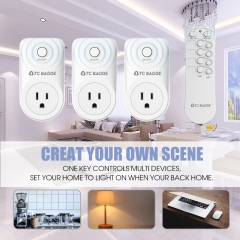 Remote Control Outlet Kit(1 remote + 3 outlets)